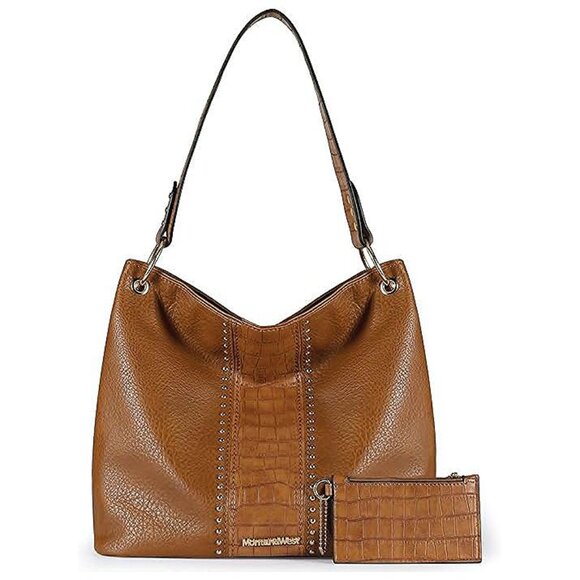 Hobo Bag Purses and Handbags for Women Top Handle Handbags Z-brown/Croco
